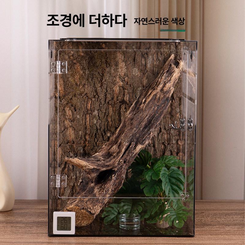 도마뱀 사육장 아크릴 파충류 거미 레오파드게코 유리사육장 키우기 온도조절 상자 용품 곤충 - 상세 이미지 4