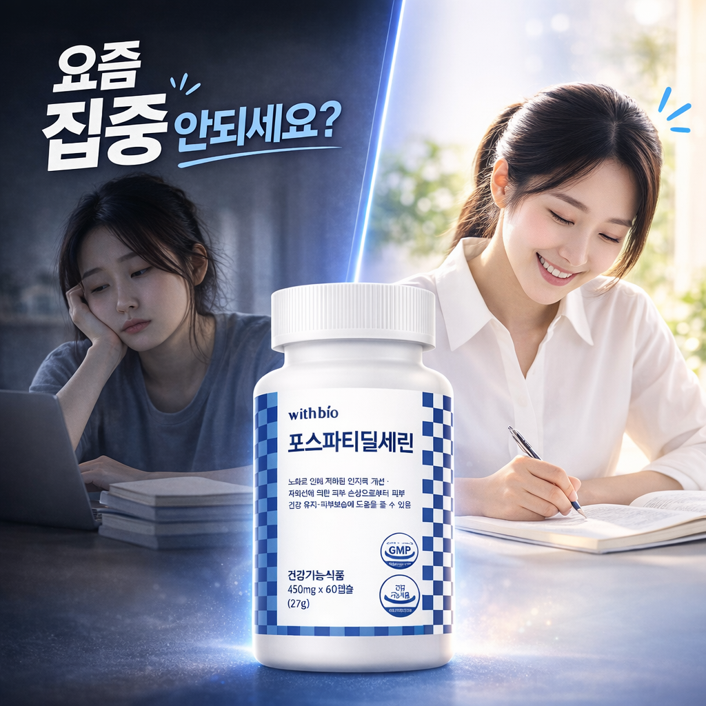 포스타틴딜세린 인지력 포스파티딜세린효능 포스티딜세린 60캡슐, 3개 - 상품 이미지