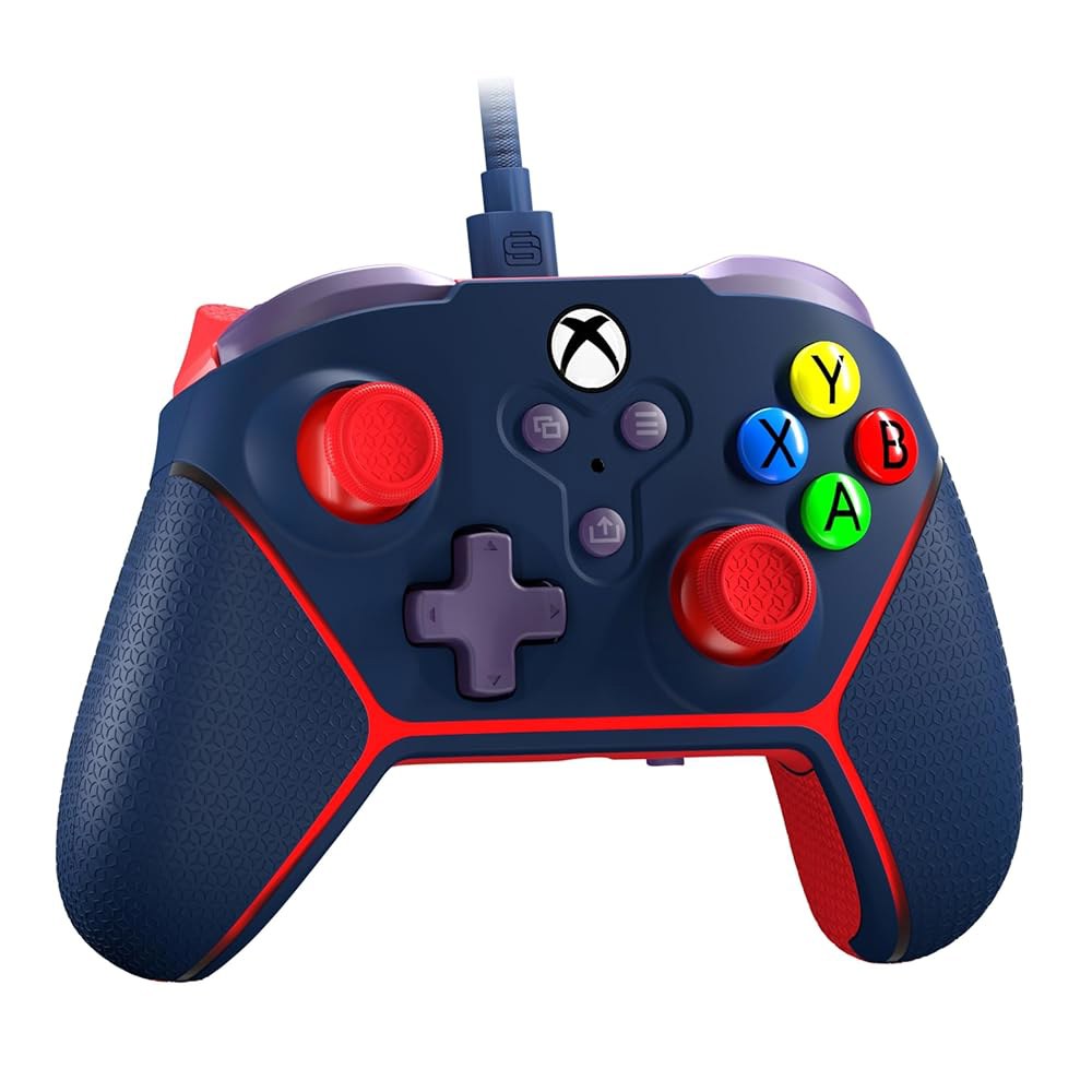 Xbox Series X|S, One 및 Windows용 서지 마이크로와트 주니어 유선 컨트롤러 블루 Blue - 상세 이미지 3
