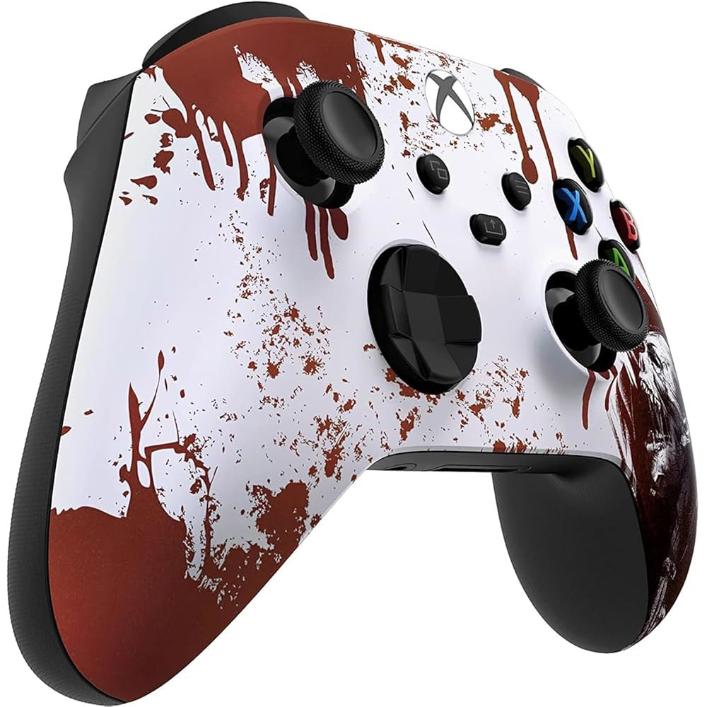 Microsoft Xbox Series X /S & One용 커스텀 컨트롤러z 무선 컨트롤러 - 소프트 터치 느낌 시리즈 컨트롤러(X 블러디 좀비) X/S Blue - 상세 이미지 3
