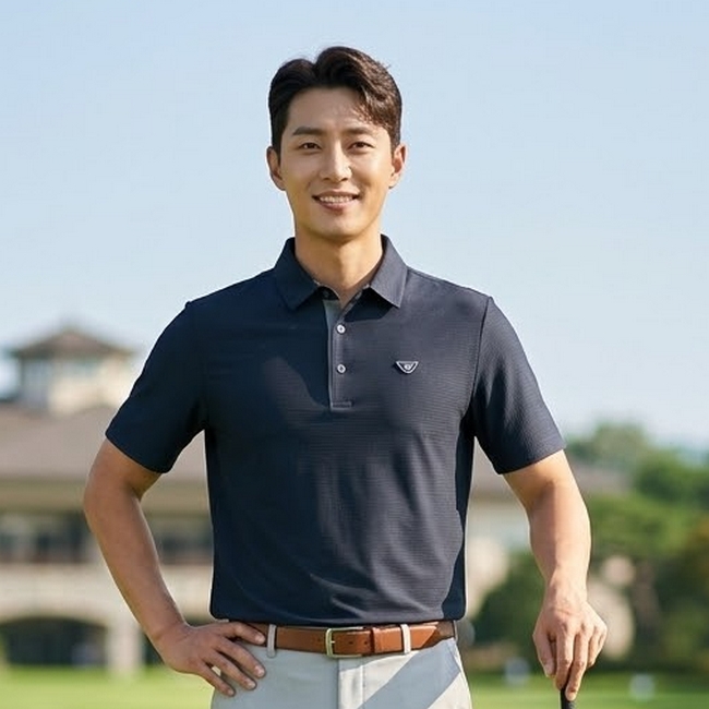 닥스 골프 남성 여름 냉감 스트레치 골프룩 카라 반팔 티셔츠 - 상품 이미지
