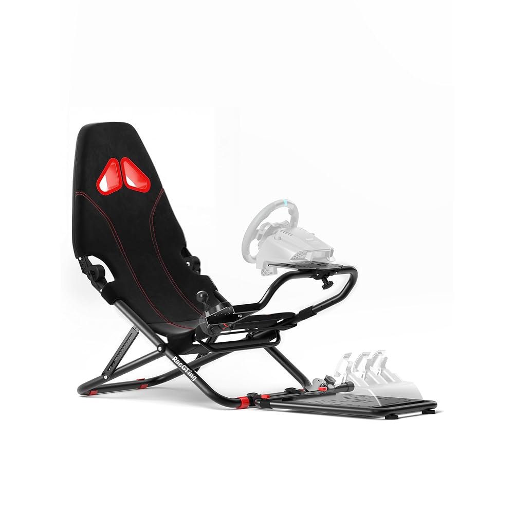 G920 G29 G923용 RACGT 레이싱 시뮬레이터 콕핏, 스러스트마스터 T248X T248 T300 T150 458 TX Xbox PS5 PS4 PC(블랙)용 폴더블 - 상품 이미지