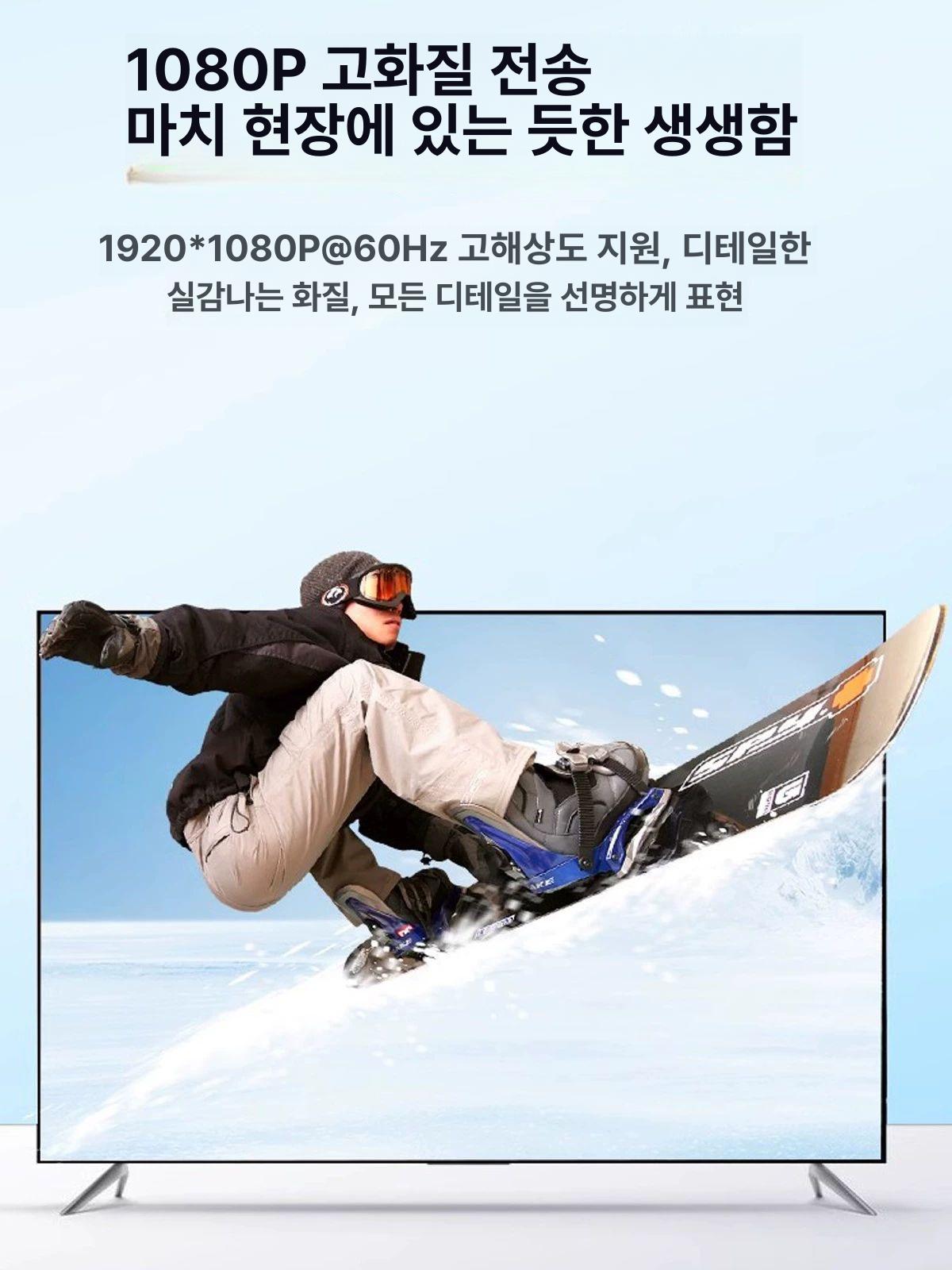 무선 송수신기 hdmi 익스텐더 연장기 화면 전송기 영상 프로젝터 회의 송신기 전송 최대 - 상세 이미지 4