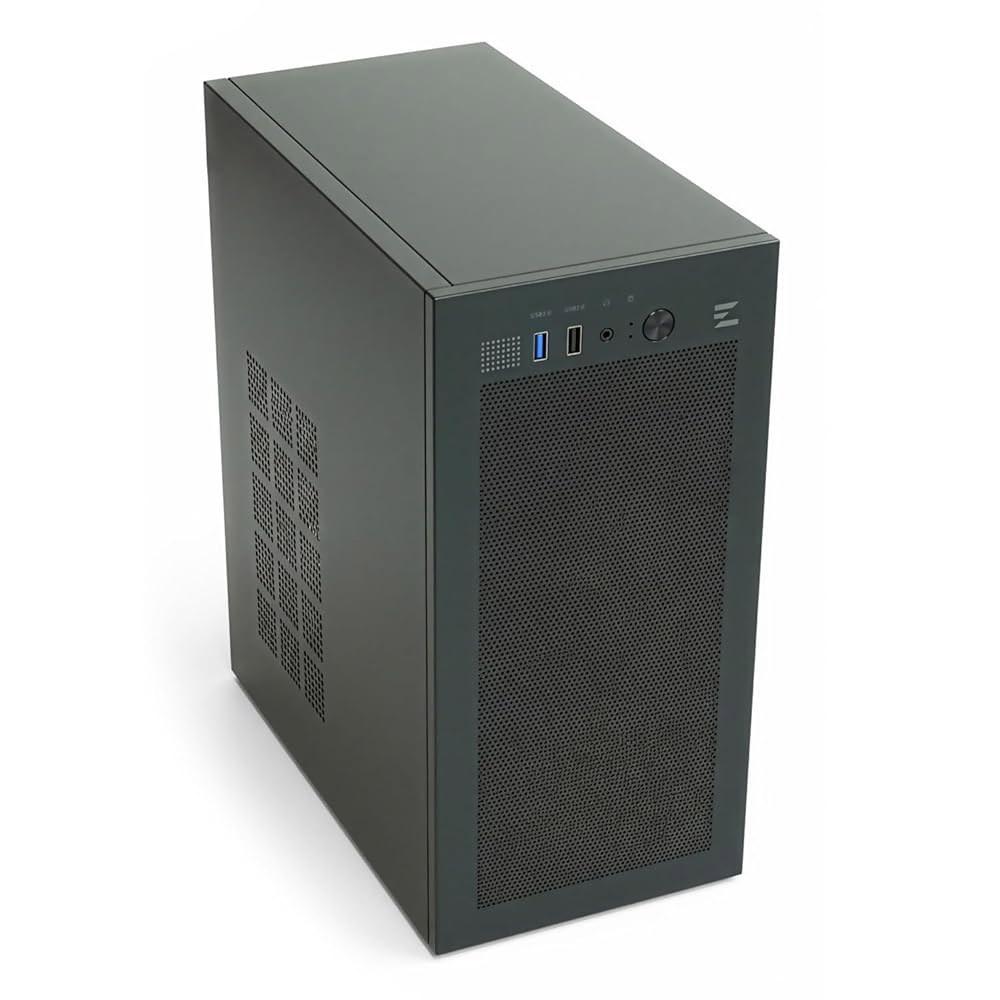 잘만 CUBIX 컴팩트 미니 타워 mATX PC 케이스, 튼튼한 0.8T 스틸 섀시, 마이크로 ATX DTX ITX SFX HTPC 소형 폼 팩터 섀시(USB 3.0, 80mm - 상품 이미지