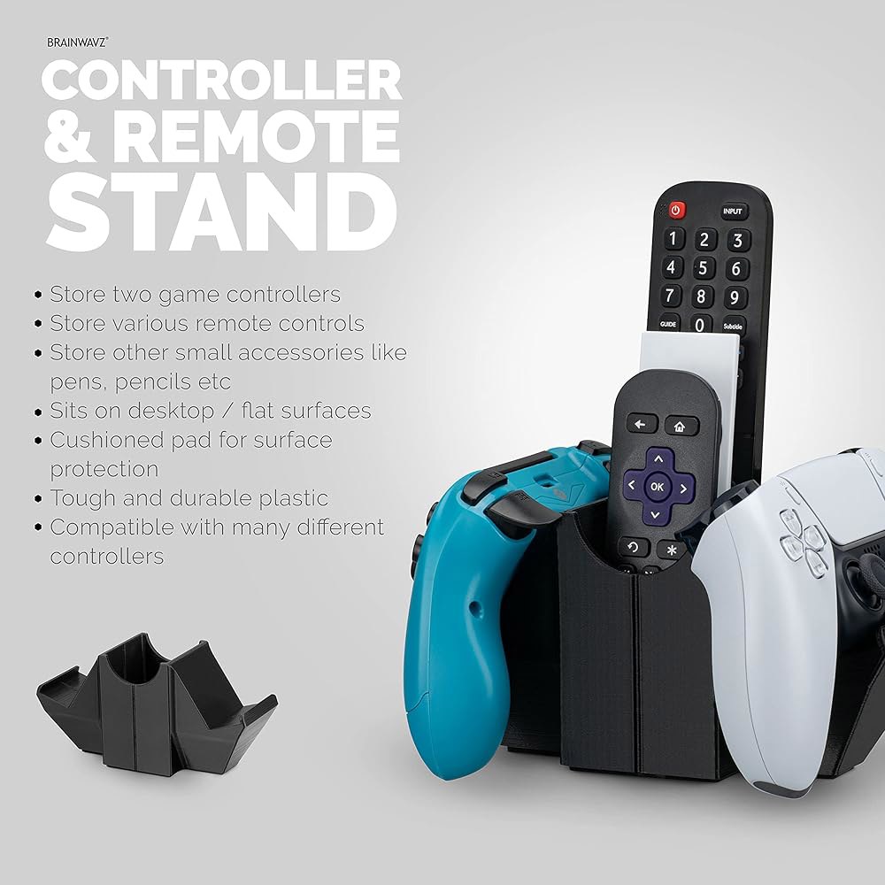 듀얼 게임 컨트롤러 및 스토리지 데스크톱 홀더, Xbox ONE PS5 PS4 PC 게임패드용 유니버설 디자인, Reduct Clutter, UGDS-01 by Brainwavz - 상세 이미지 3