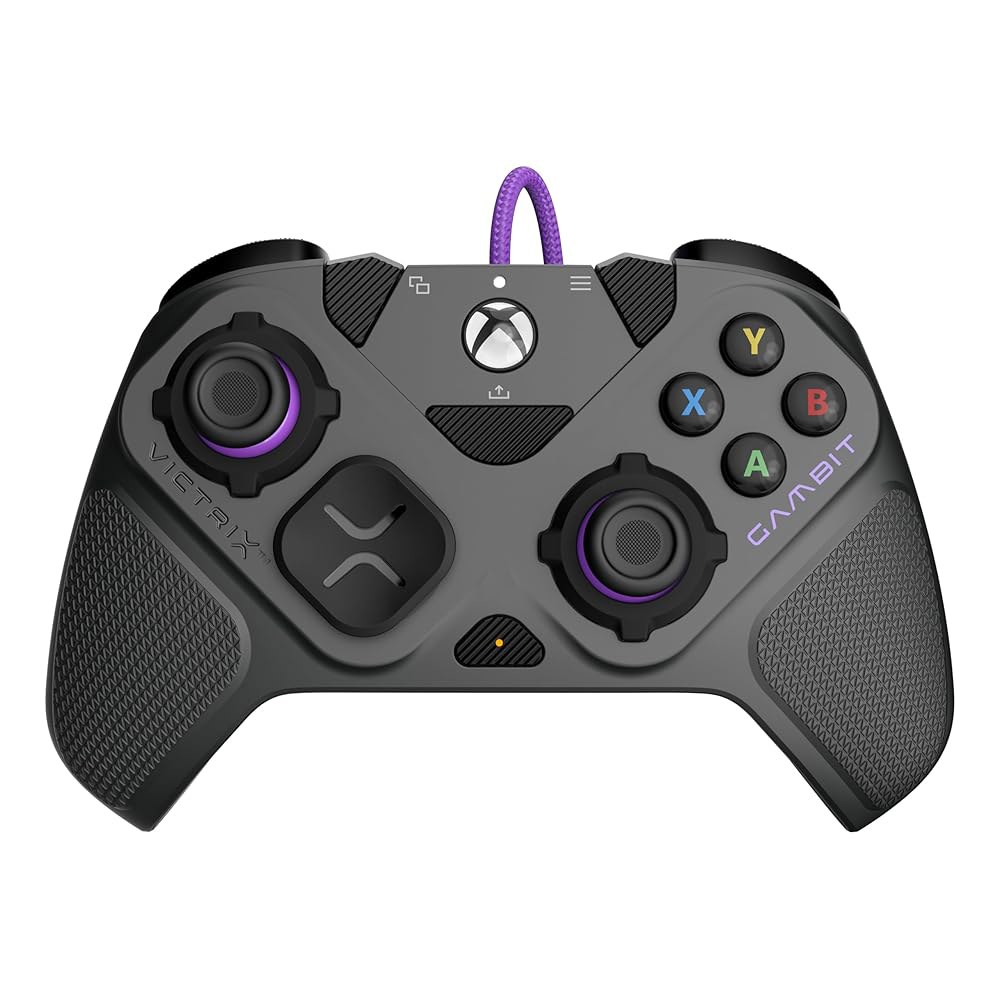 터틀 비치 빅트릭스 갬빗 프라임 유선 토너먼트 컨트롤러, Xbox 시리즈 X|S, One 및 PC용 라이선스 - 스왑 가능 엄지스틱, 빠른 화재 트리거, 재매핑 버튼, 사용자 지정 - 상세 이미지 2