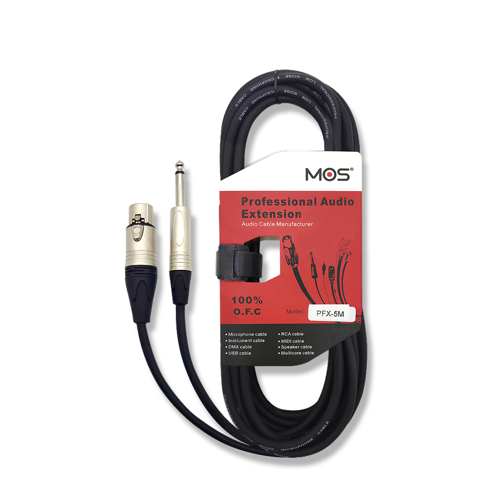 MOS PFX 10M 마이크 케이블 XLR-6.3TS 55잭 OFC 무산소동 - 상세 이미지 2