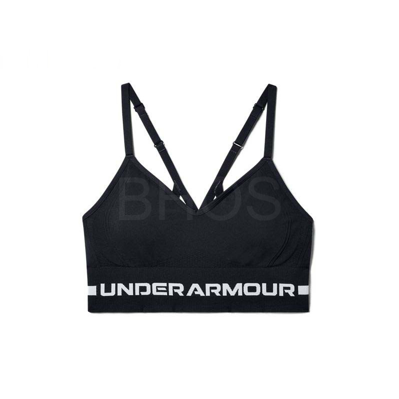 언더아머 UA Seamless 로우 Long Bra 블랙 여