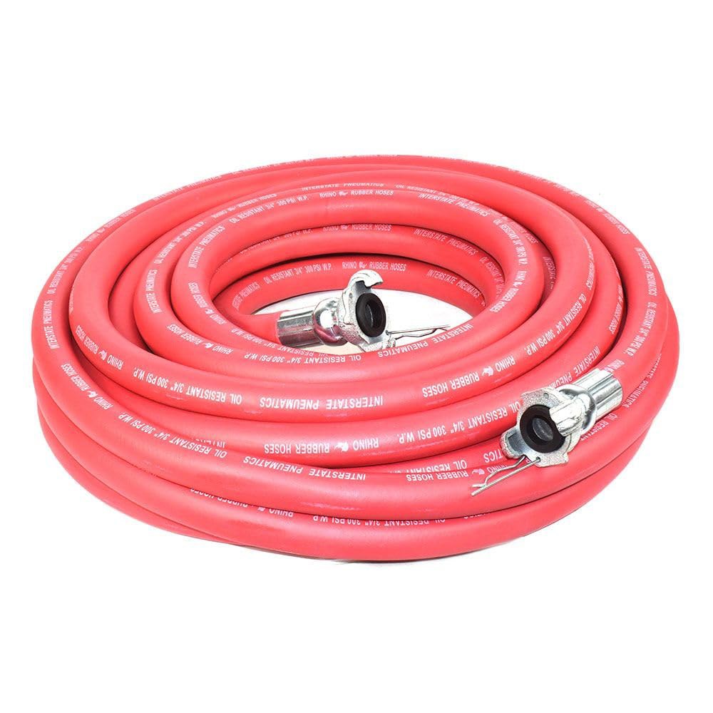 주간 공기역학 HJ19-050E 잭 해머 레드 고무 공기 호스 3/4인치 x 50피트 300 PSI - 상품 이미지