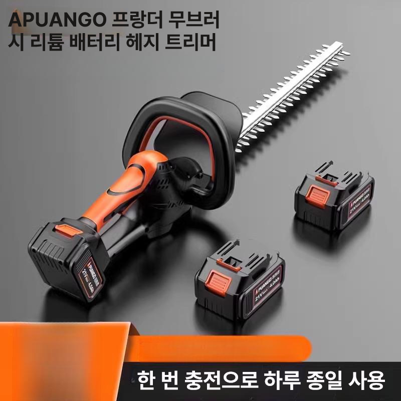 충전식 전기톱 재단기 경량 조경용 트리머 가지치기 목공 고소 가정용 핸드 전기 헤지 - 상세 이미지 2