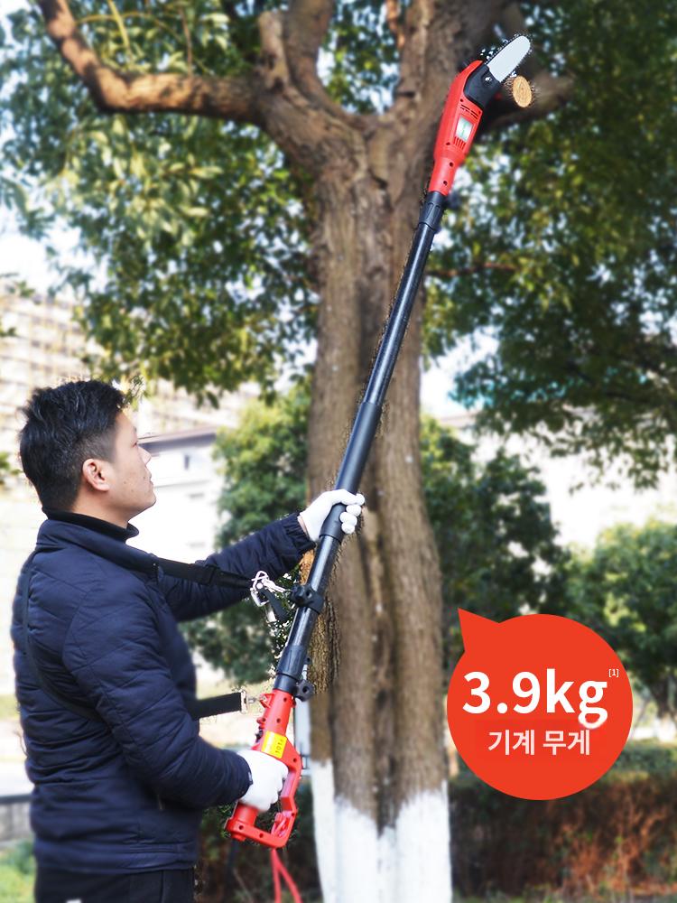 고지톱 장대톱 유선 가지치기 고지가위 상품 과수원 톱 전정 나무 전기톱 원예 체인톱 전기 - 상세 이미지 3