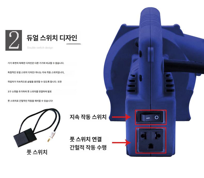 다운 충전기 패딩 주입기 솜넣는기계 오리털 머신 털 인형 가공기 충진기 이불솜 구스 이불 - 상세 이미지 3