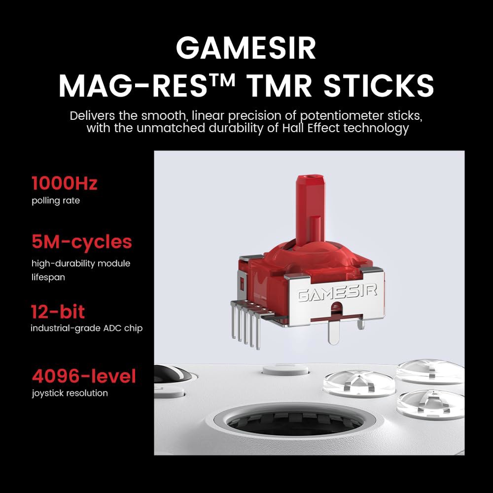Xbox Series X|S, One용 GameSir G7 Pro 유선 컨트롤러, TMR 스틱이 있는 PC 및 Android용 무선 게임패드, 홀 효과 아날로그 트리거, 1000H - 상세 이미지 3