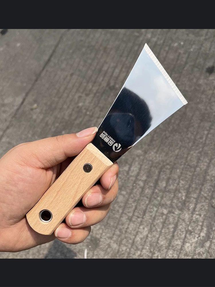 스크래퍼 제거 끌 흠집제거 껌칼 끌칼 청소 우드 스텐 미장 나무손잡이 헤라 시멘트 도구 - 상품 이미지