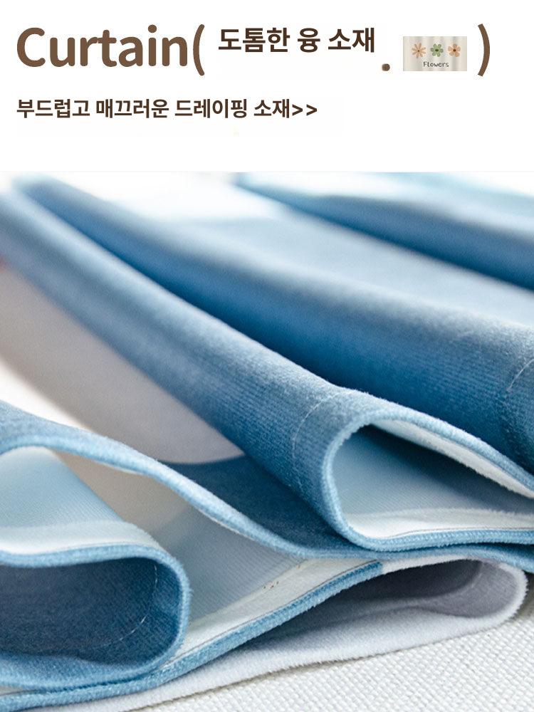 옷장 가리개 벨크로 바란스 드레스룸 레일 수납장 파티션 가림막 커튼 - 상세 이미지 3