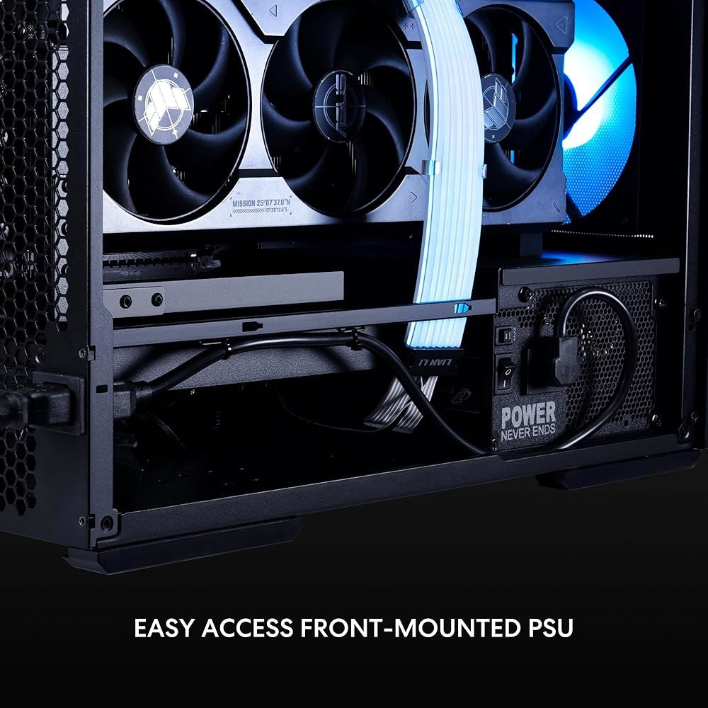 LIAN LI LANCOOL 207 컴팩트 ATX RGB 게이밍 컴퓨터 케이스, 공기 흐름 최적화 메시 패널 타워 섀시, 2x140mm ARGB, 2x120mm PWM 팬 사전 - 상세 이미지 3