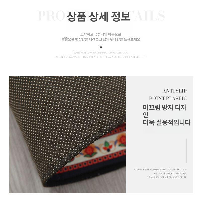 긴카페트 복도 러그 모로칸 직사각 에스닉 침대옆러그 - 상세 이미지 3