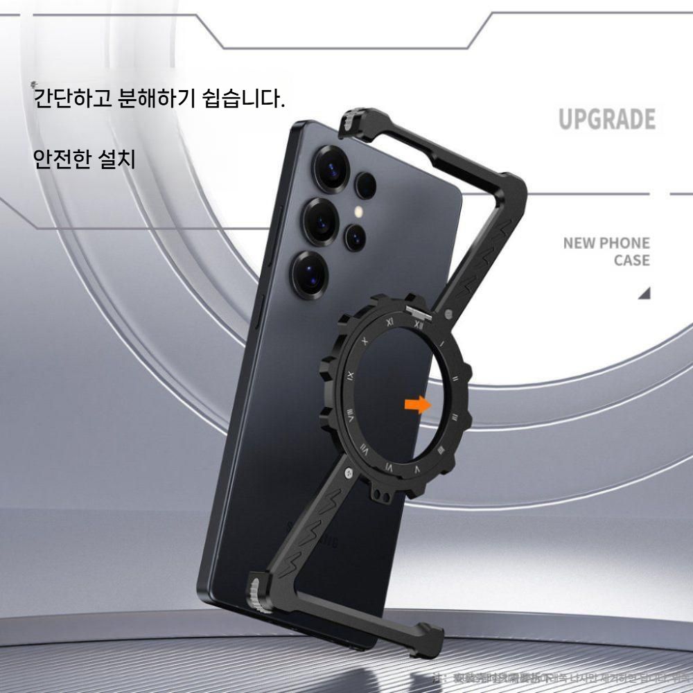 갤럭시s26 울트라 케이스 회전 거치대 맥세이프 자석 메탈 베젤 프레임 커버 이미지 6