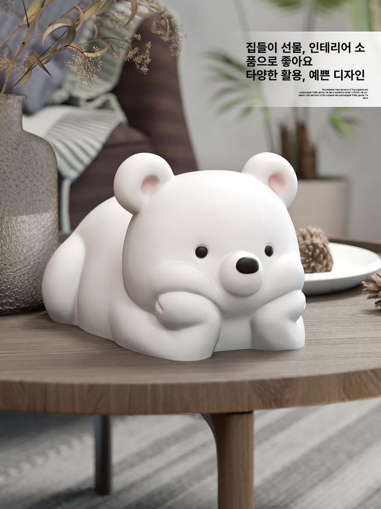 귀여운 동물 캐릭터 화장지 휴지 케이스 커버 티슈 각티슈 케이스 냅킨 통 - 상세 이미지 5