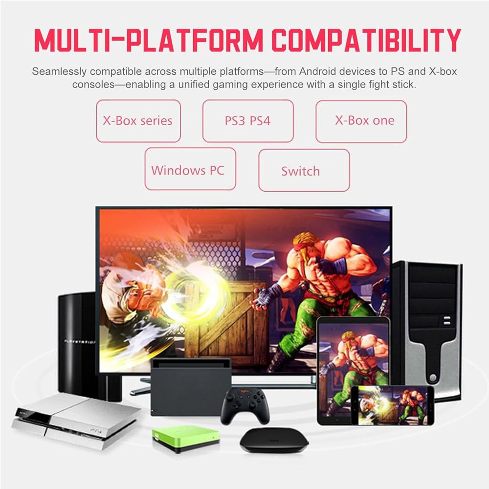 PXN 0082 아케이드 스틱 PC 스트리트 파이터 USB 스틱, Xbox One, Series, PS3, PS4, Switch 및 Windows PC와 호환됩니다 - 상세 이미지 2