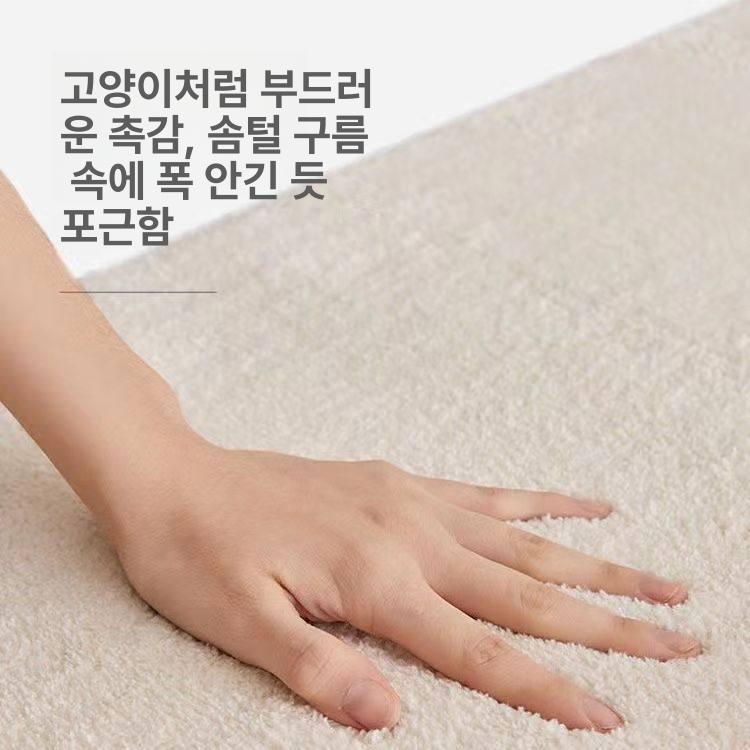 직사각형러그 긴카페트 긴러그 깔끔한 바닥 카펫 입구 안방 - 상세 이미지 2