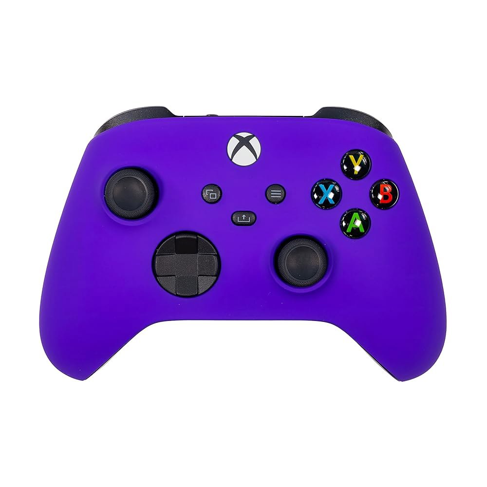 Xbox One 시리즈 X S 커스텀 소프트 터치 컨트롤러 - 부드러운 터치감, 그립감 추가, 선명한 보라색 One, Series X, S와 호환됩니다 BLUE XS - 상품 이미지