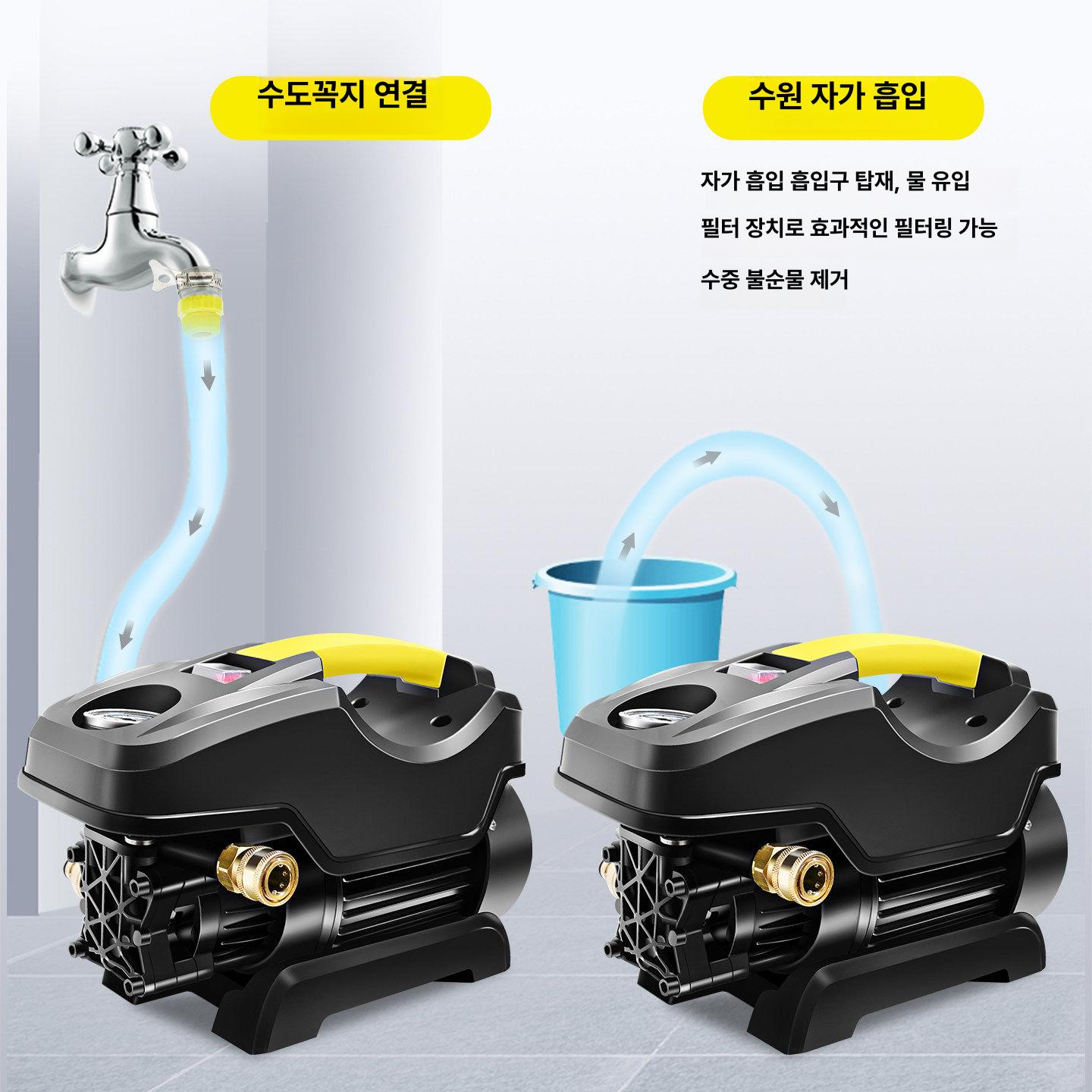 가정용 고압세척기 세차기 충전식 세차 충전 분사기 물총 고출력 차량용 배터리 차량 - 상세 이미지 5
