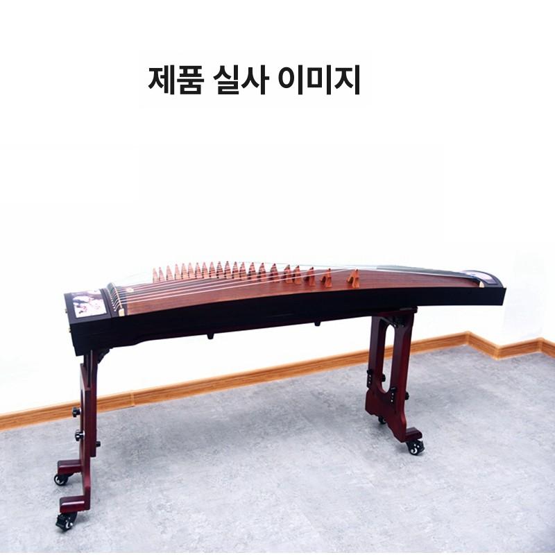 나무 가야금 받침대 거치대 휴대용 원목 보관 브래킷 접이식 국악기 보면대 국악 선반 공연 - 상세 이미지 2
