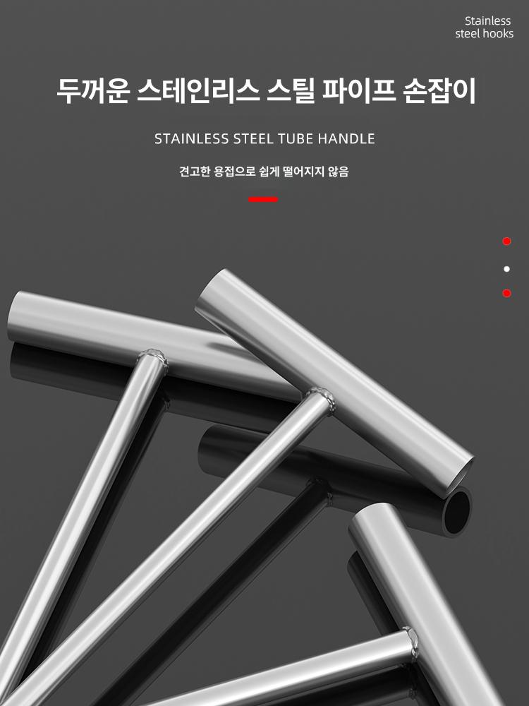 정육 갈고리 고기 걸이 주방 식자재 행거 갈쿠리 후크 10cm 9mm 아연도금 뾰족형 - 상세 이미지 3