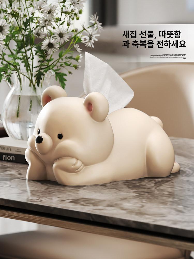 귀여운 동물 캐릭터 화장지 휴지 케이스 커버 티슈 각티슈 케이스 냅킨 통 - 상세 이미지 2