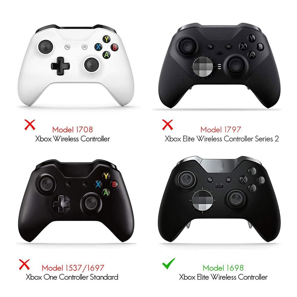 Xbox Elite 1 컨트롤러용 톰신 교체 엄지스틱, 6 in One 컨트롤러 시리즈 1로 마그네틱 조이스틱 교체(모델 1698에만 적합, 엘리트 2 컨트롤러에는 적합하지 않음) - 상세 이미지 2
