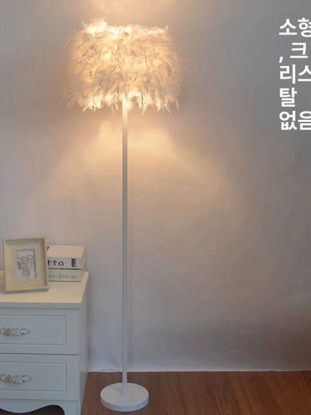 깃털 장스탠드 북유럽 인테리어 무드등 스탠드 플로어 - 상세 이미지 4