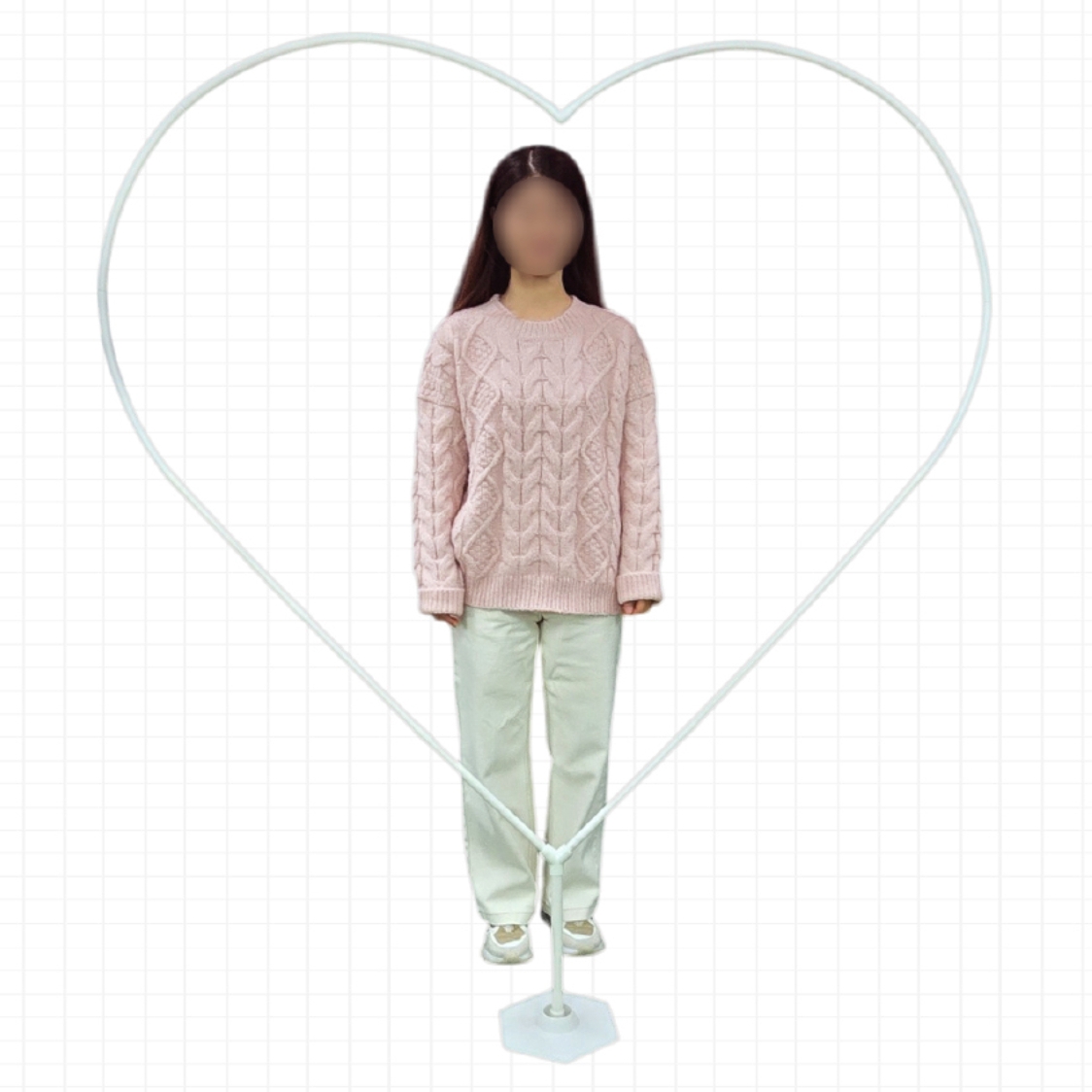하트모양풍선프레임 이벤트장식고정물주머니풍선고정대 생일파티대형장식 - 상품 이미지