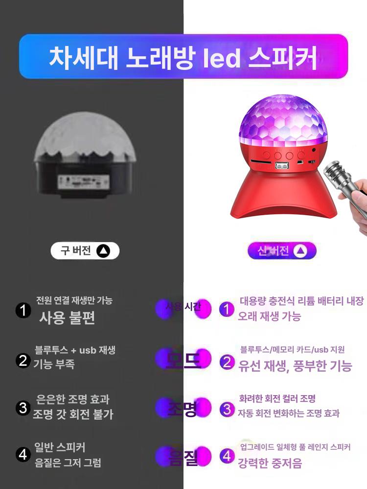 노래방 미러볼 클래식 조명등 스피커 업소용 램프 패키지 공식 무드등 파티룸 조명 기본구성 - 상세 이미지 5