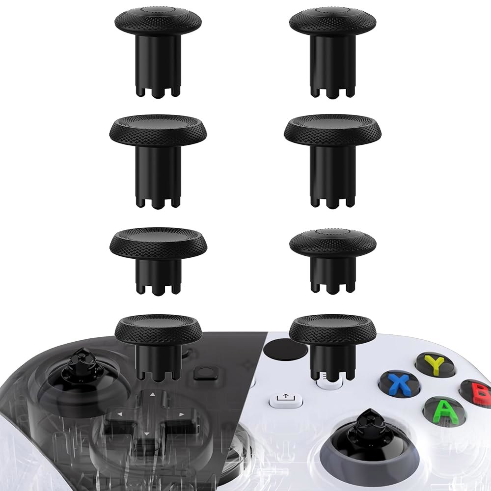 Xbox Series X /S 컨트롤러용 익스트림레이트 엄지기어 V3 교체용 엄지스틱, One S /X /Elite용 높이 조절 가능한 볼록 및 오목 그립 조이스틱 4개, 닌텐도 - 상품 이미지