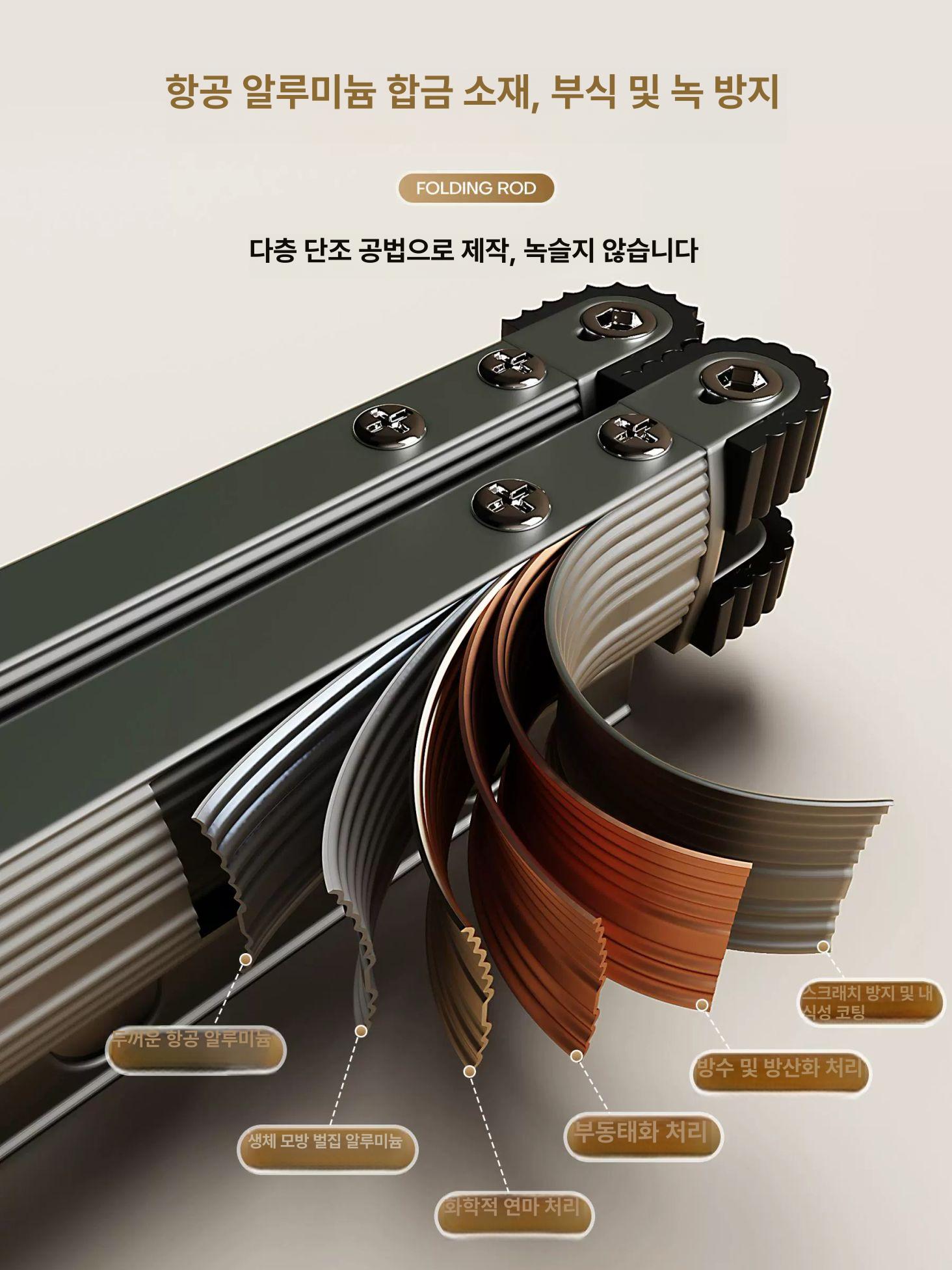 화장실 접이식 커튼봉 방수 폴딩커튼 커튼 설치형 커텐 폴딩 간이 자바라 분리 욕실 욕조 - 상세 이미지 4