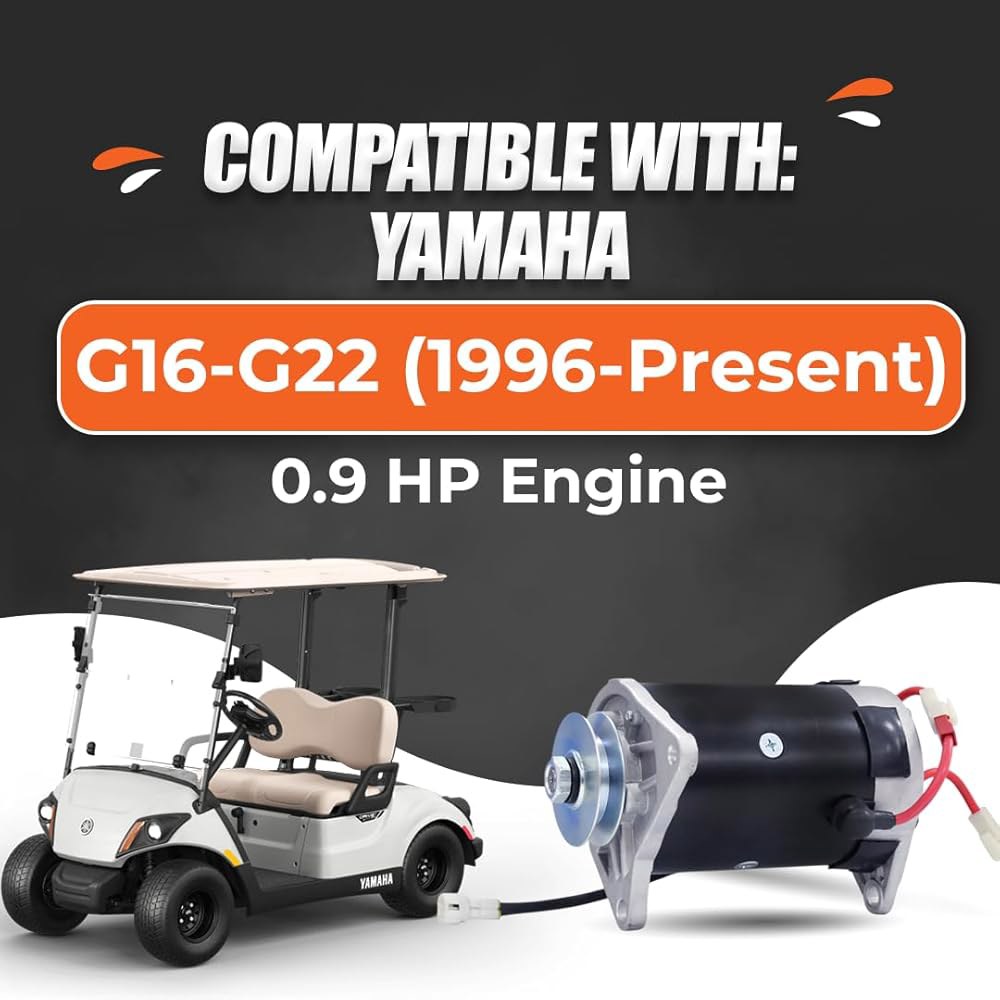 PARTS WORLD USA 12V Starter Generator for Yamaha G16 G19 G20 G21 G22 (1996- Up) Golf Cart 15422N JN6 - 상세 이미지 2