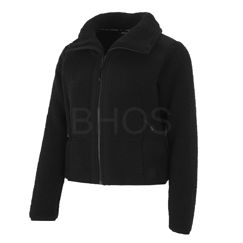 언더아머 UA LEGACY SHERPA FZ 블랙 여성 재킷