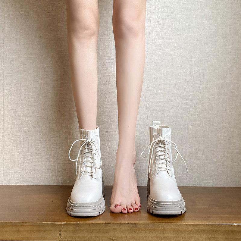 9CM 속굽 키높이워커 키작녀 작은발신발 니트 여성워커 215-240mm - 상세 이미지 4