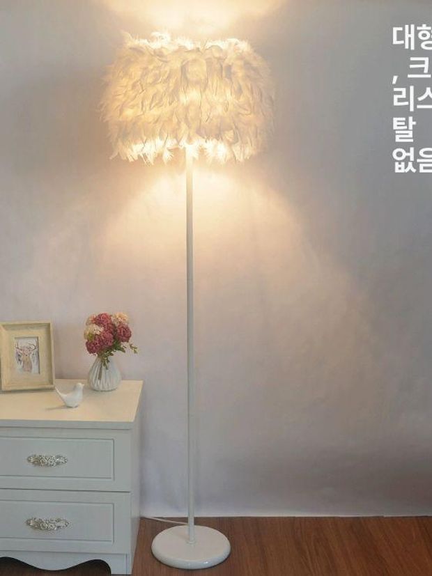 깃털 장스탠드 북유럽 인테리어 무드등 스탠드 플로어 - 상세 이미지 5