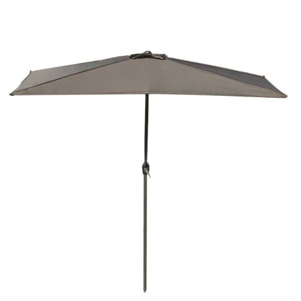 하프 파라솔 카페 상가 어닝 베란다 야외 사이드 벽면 반쪽 테라스 차양막 그린 200x100cm - 상품 이미지