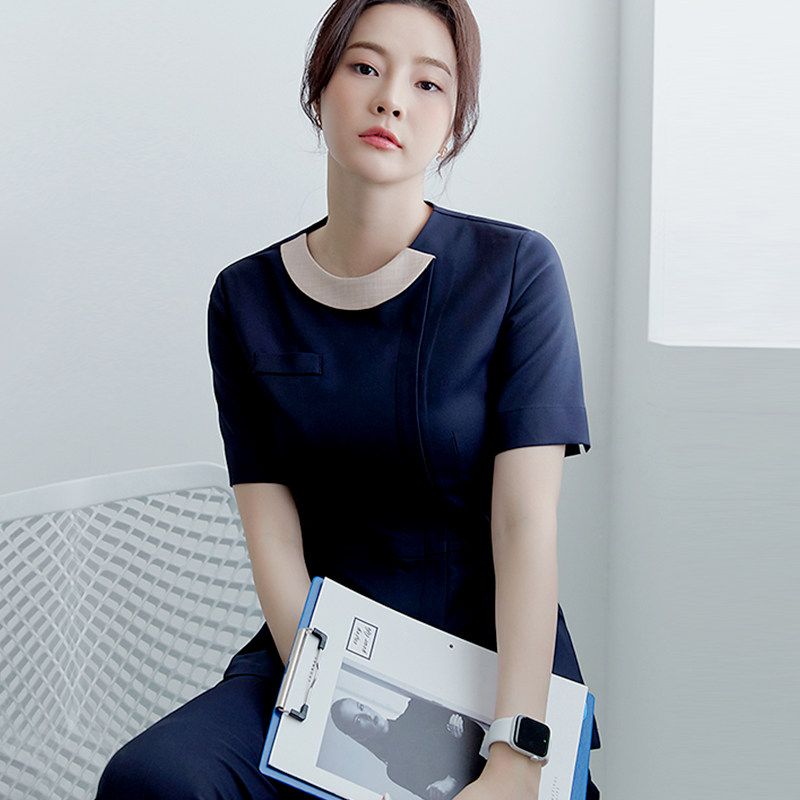 뷰티샵 유니폼 에스테틱 에스테틱유니폼 관리사가운 피부샵 마사지 근무복 - 상품 이미지