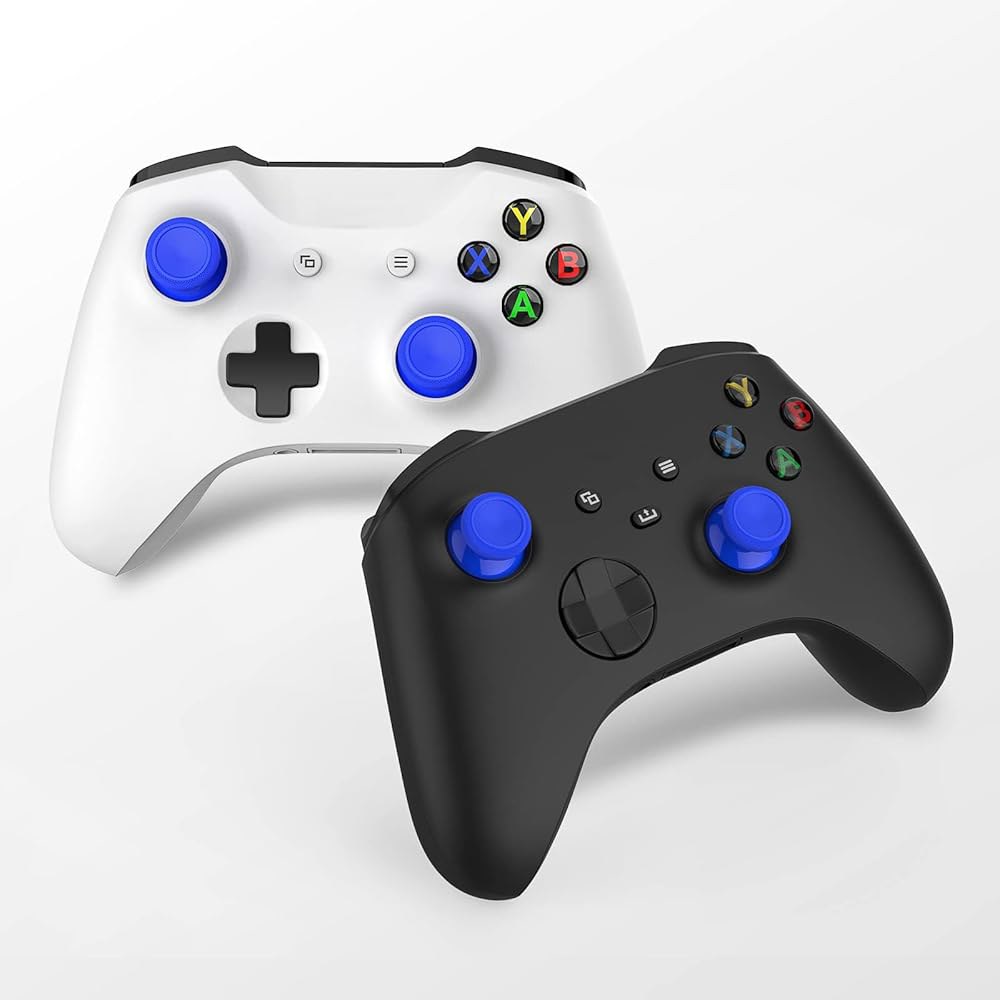 Xbox One용 톰신 교체 조이스틱, Series X / S 컨트롤러용, One 무선 컨트롤러용 4PCS 트루 고무 엄지스틱 수리 키트(블루) Blue - 상세 이미지 3