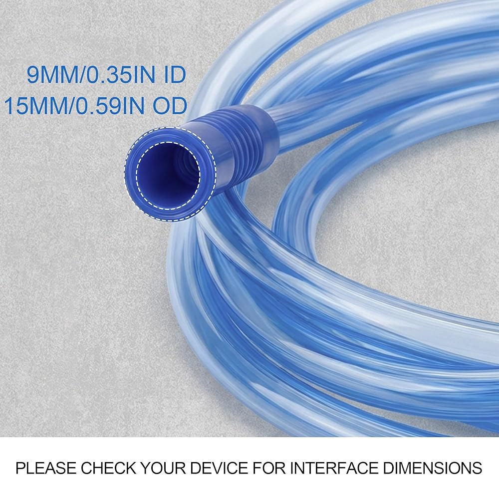 확장된 흡입 연결 튜브, 6.5피트 호스 튜브 교체 유연하고 내구성, 9mm 표준 커넥터 장치 2개와 호환 가능 2 - 상세 이미지 3