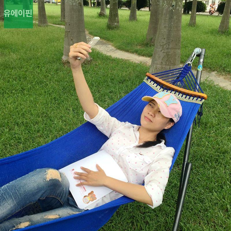 흔들 해먹 침대 접이식 야외 의자 체어 해먹침대 그물침대 초경량 베드 모기장 그네 캠핑 - 상세 이미지 4