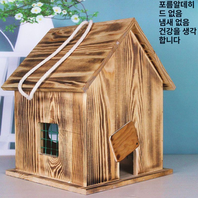 야외 새둥지 나무새집 화이트 공원 대형 하우스 밀키 마당 나무 정원 둥지 컬러 번식 참새 - 상세 이미지 4