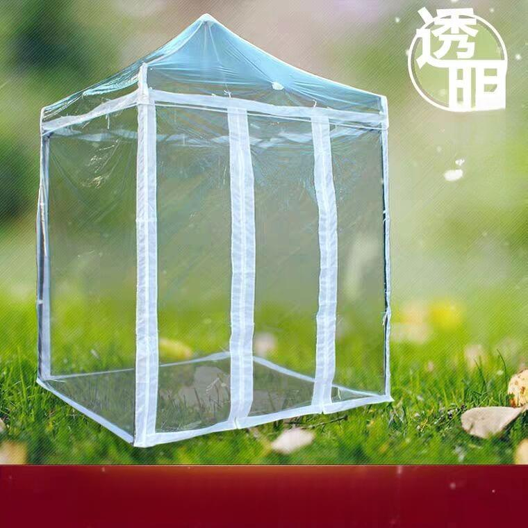 방수 비닐막 캐노피 투명 바람막이 캠핑 행사용 야외 간이 가제보 커버 방수포 타포린 벽면 - 상세 이미지 2