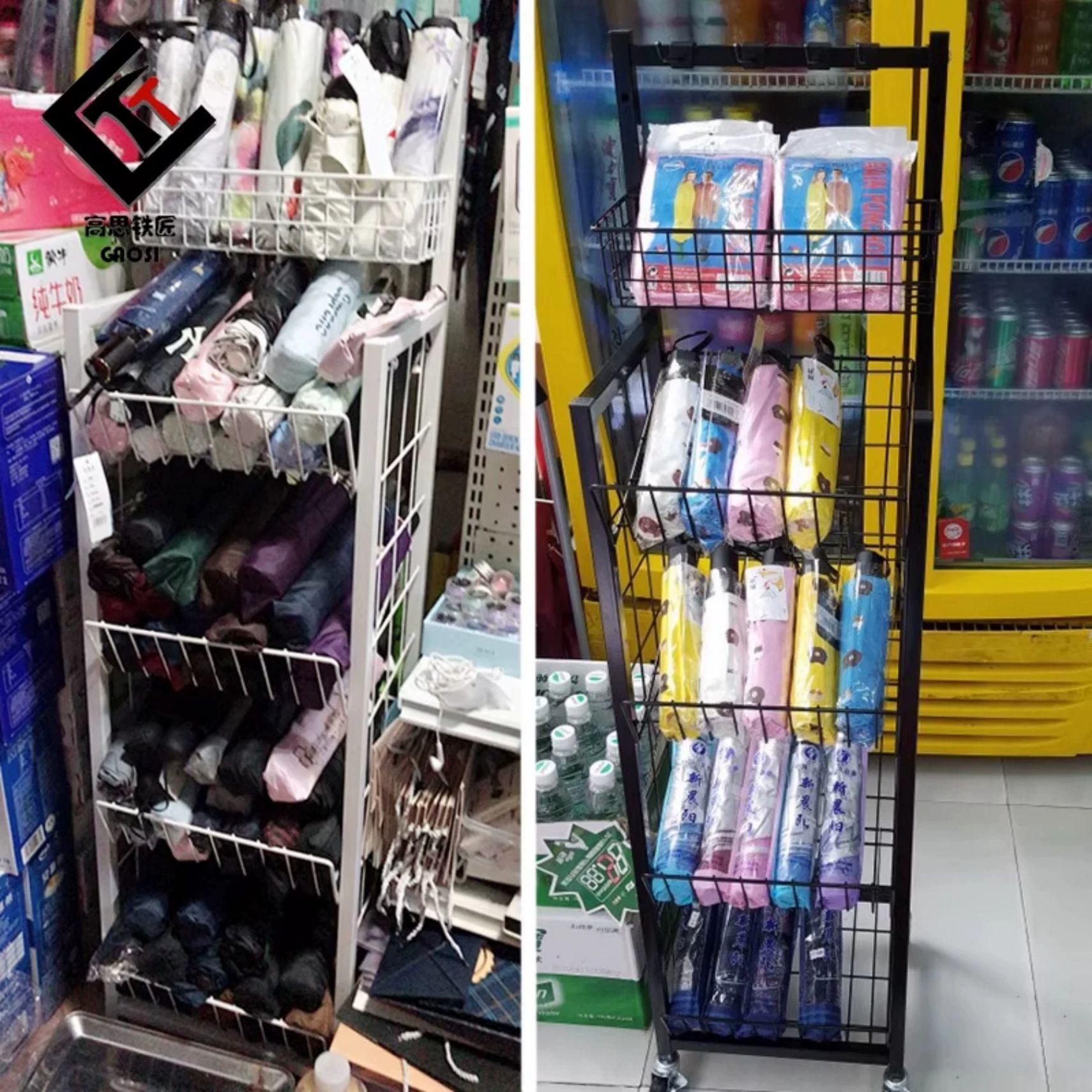 우산 진열대 판매대 화이트 수납 거치대 단우산 스탠드 대형 보관대 전시대 꽂이 가판대 - 상세 이미지 5