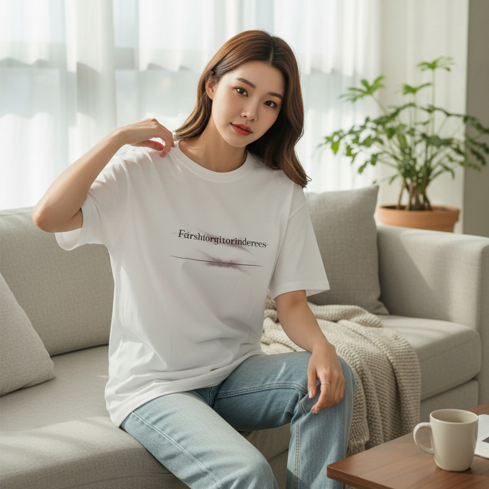 남녀 티어즈 레터링 박시한 데일리 티셔츠 SD-260409