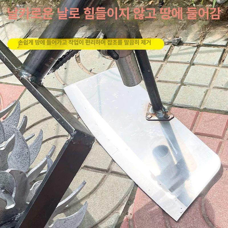 쟁기 농기구 잡초제거 곡괭이 괭이 갈퀴 수동쟁기 밭갈이 벌초 망간강 만들기 스텐 손쟁기 - 상세 이미지 4